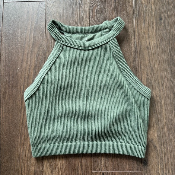 AERIE Cropped Ribbed Tank Top - Picture 2 of 9